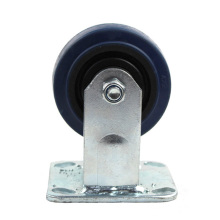 4 inches heavy duty  flat plate rigid elastic casters